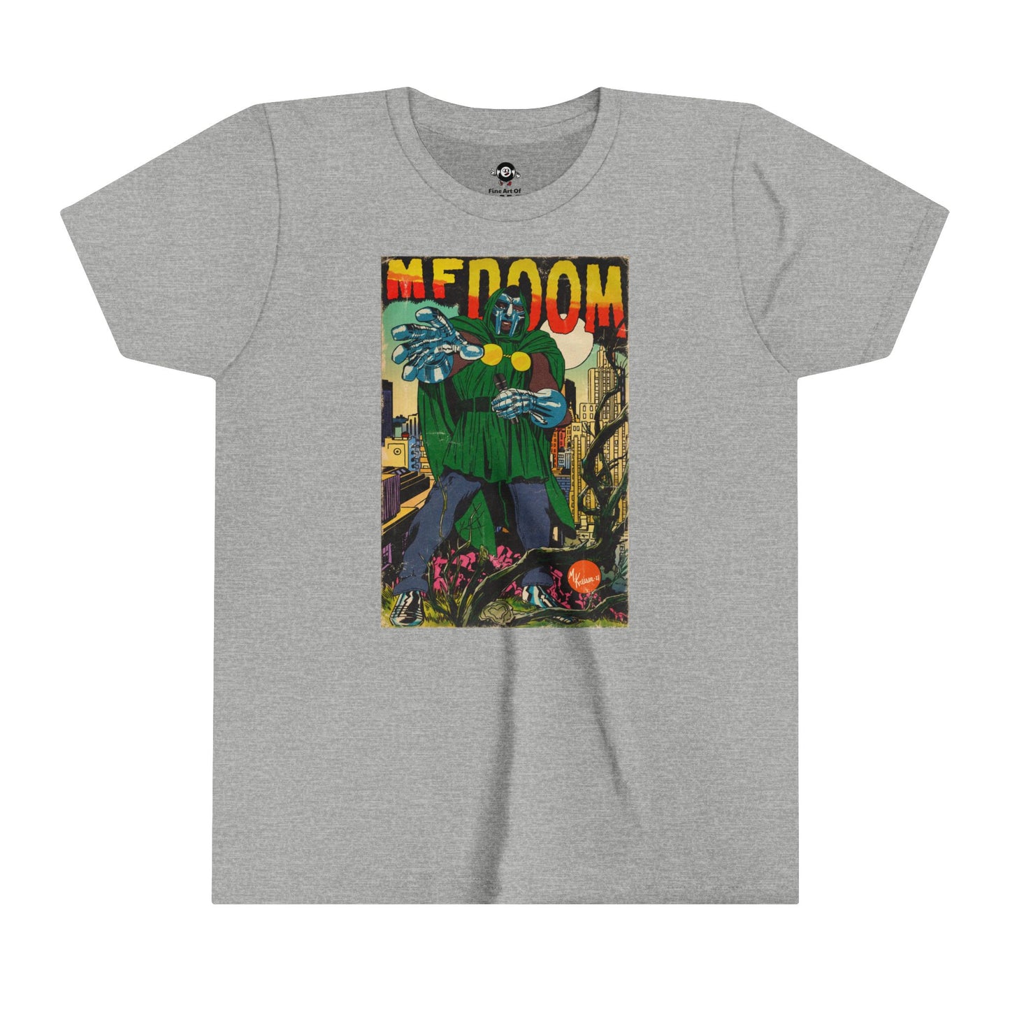 KIDS - MF DOOM - Comic Book Art - Youth Short Sleeve Tee