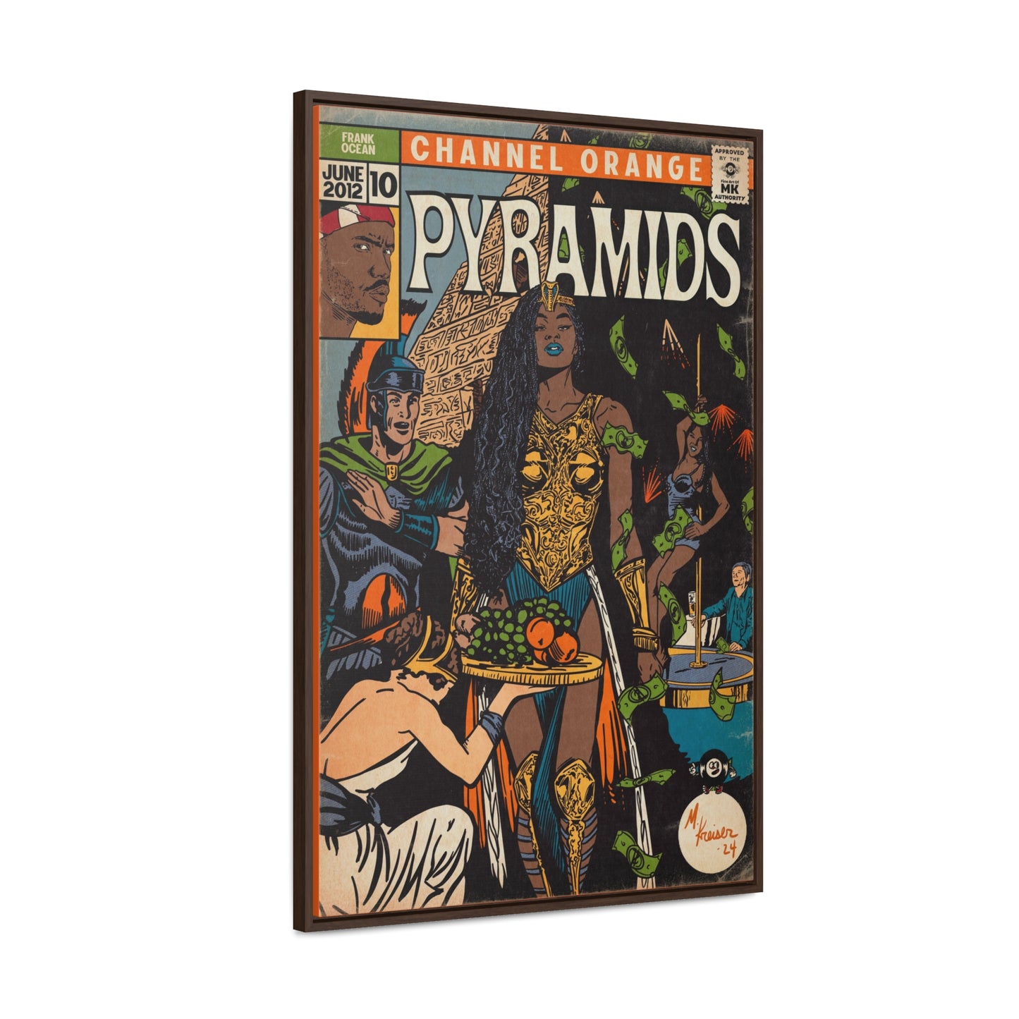 Frank Ocean - Pyramids - Gallery Canvas Wraps, Vertical Frame