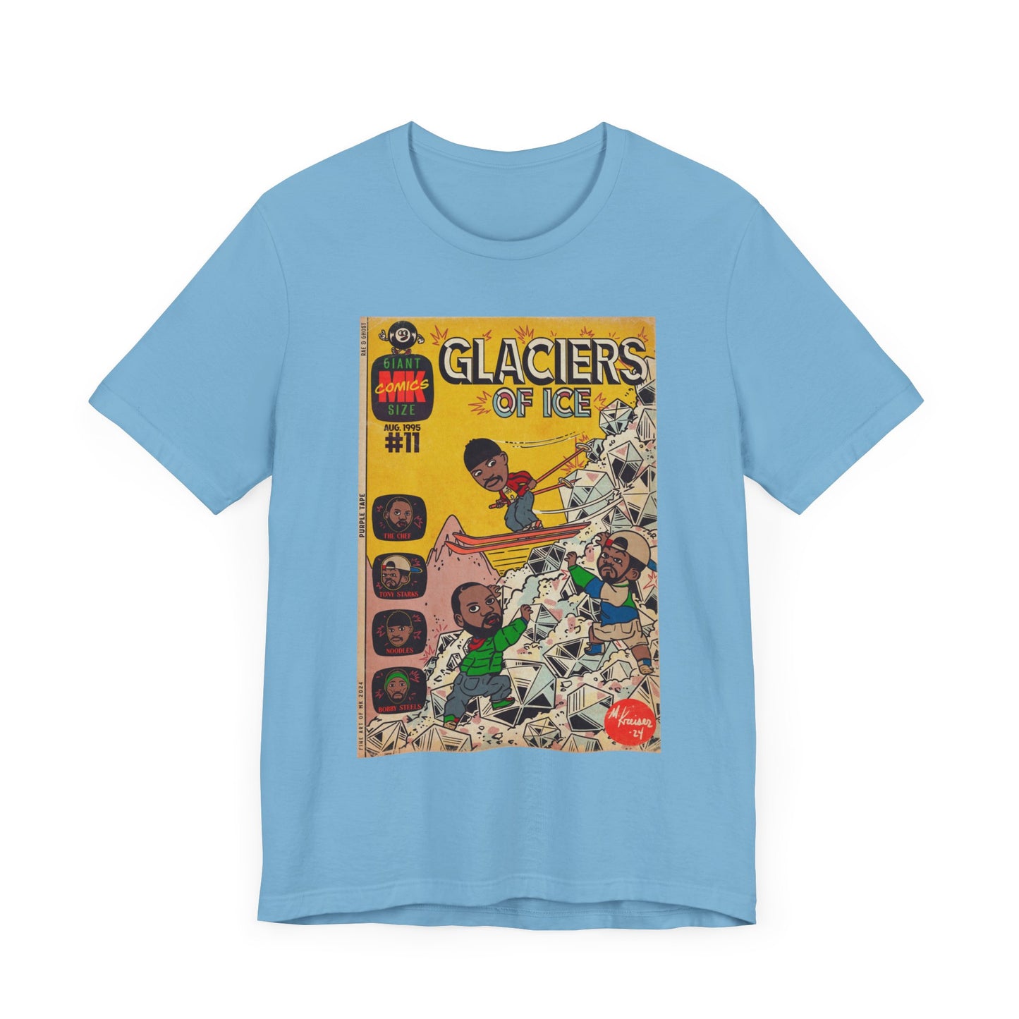 Rae, Ghost, Masta - Glaciers of Ice - Wu - Unisex Jersey Short Sleeve Tee