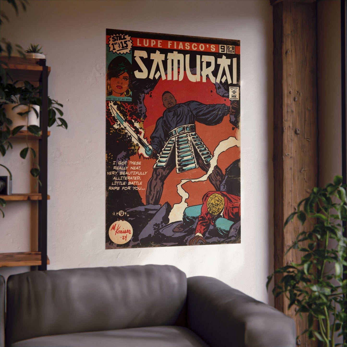 Lupe Fiasco - Samurai - Matte Vertical Poster