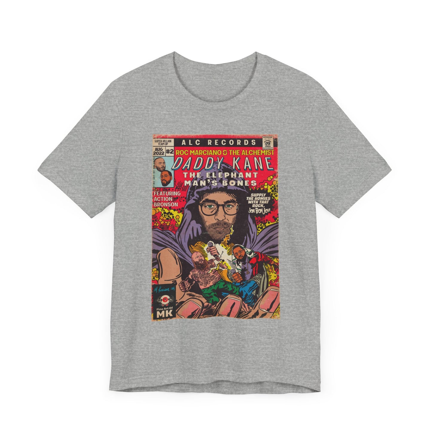 Roc Marciano, Alchemist, Action Bronson - Daddy Kane - Unisex Jersey Short Sleeve Tee