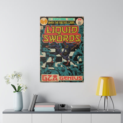 GZA/Genius - Liquid Swords - Matte Canvas, Stretched