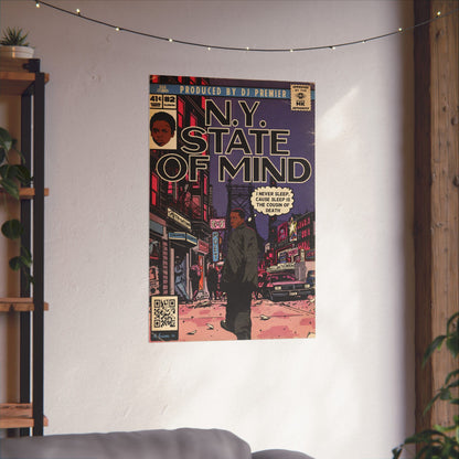 Nas - NY State Of Mind - Vertical Matte Poster