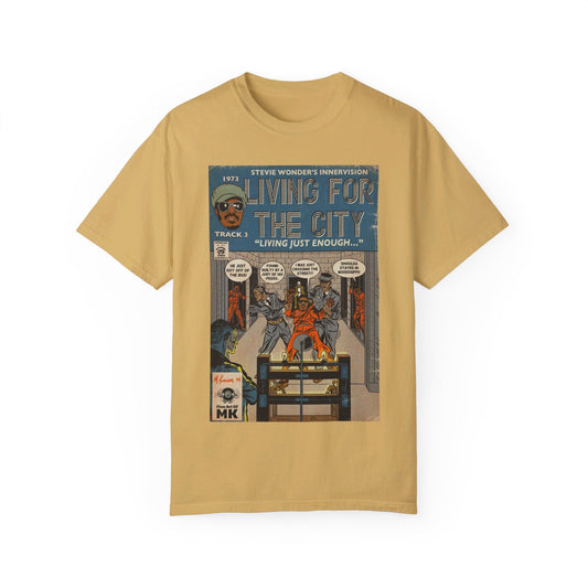 Stevie Wonder - Living For The City - Unisex Comfort Colors T-shirt