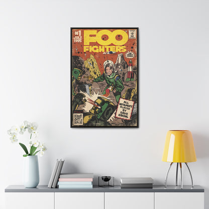 Foo Fighters - Self Titled - Gallery Canvas Wraps, Vertical Frame