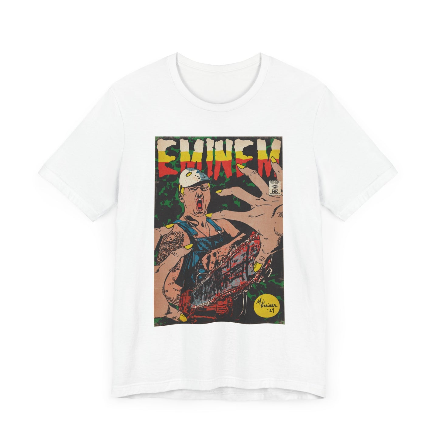 Eminem - Comic Book Art - Unisex Jersey Short Sleeve Tee