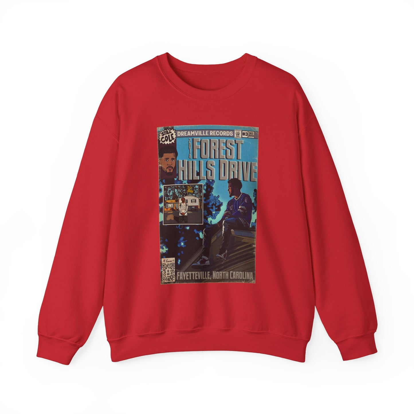 J Cole - 2014 Forest Hills Drive - Unisex Heavy Blend™ Crewneck Sweatshirt