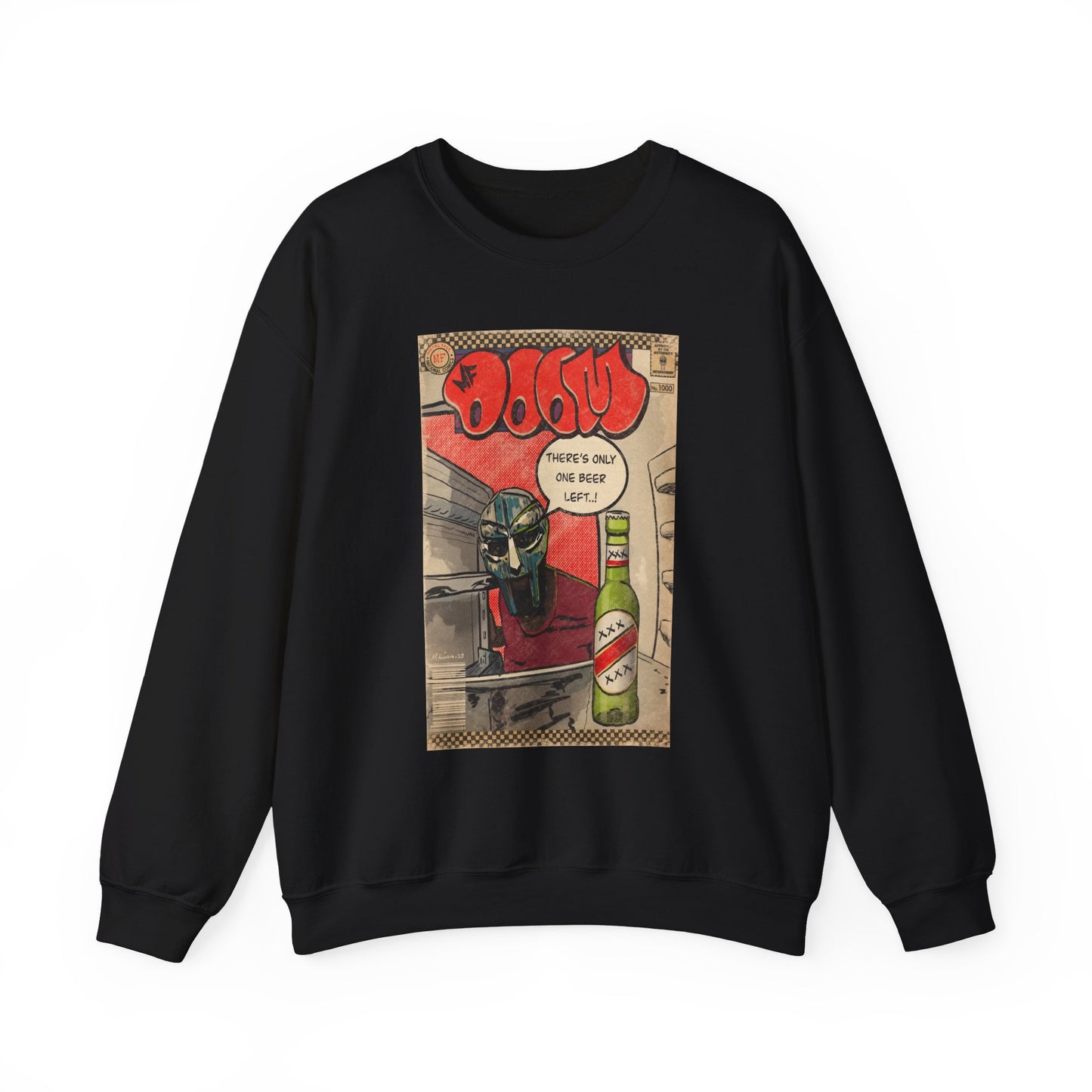 MF DOOM - One Beer - Unisex Heavy Blend™ Crewneck Sweatshirt