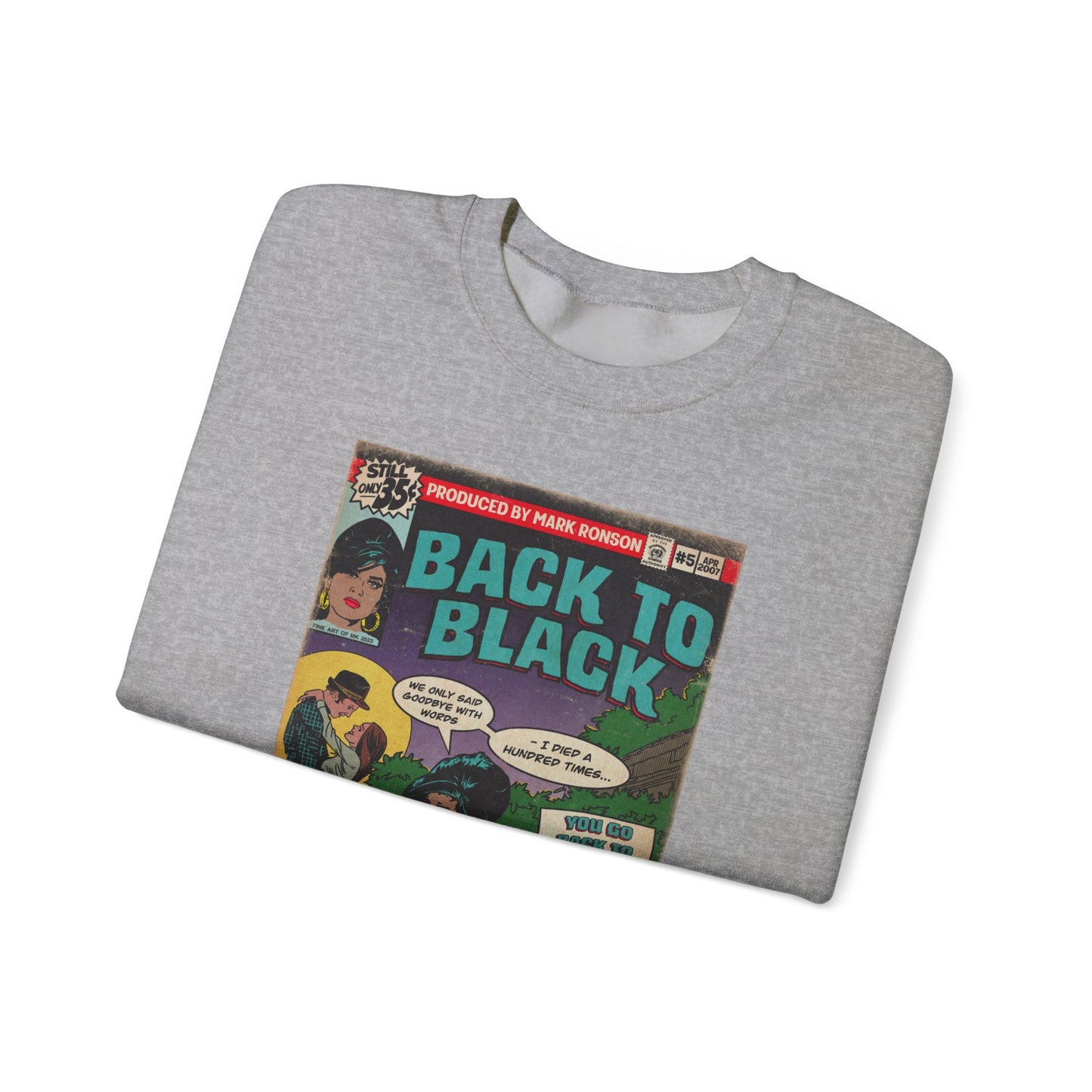 Amy Winehouse - Back to Black - Unisex Heavy Blend™ Crewneck Sweatshirt