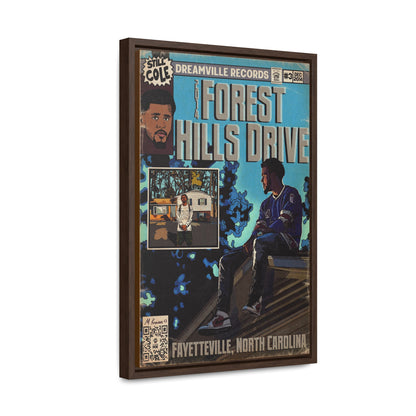 J Cole - 2014 Forest Hills Drive - Gallery Canvas Wraps, Vertical Frame