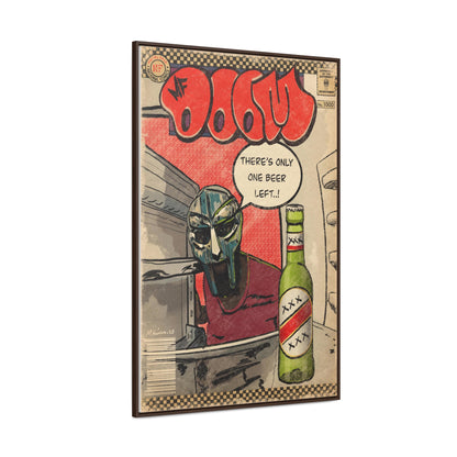 MF DOOM - One Beer - Gallery Canvas Wraps, Vertical Frame