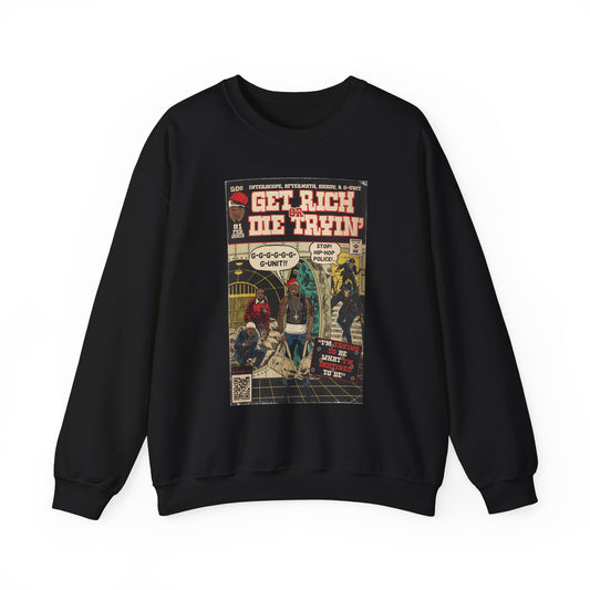 50 Cent - Get Rich Or Die Tryin - Comic Art - Unisex Heavy Blend™ Crewneck Sweatshirt