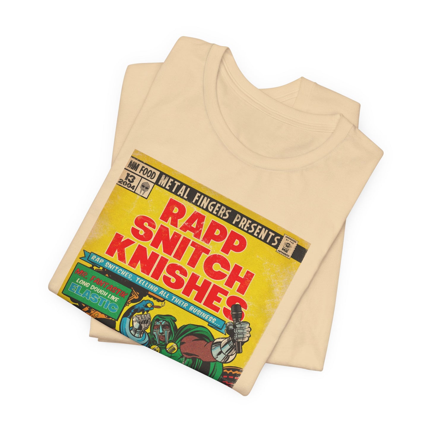 MF DOOM - Rap Snitch Knishes Comic Book Art - Unisex Jersey Short Sleeve Tee