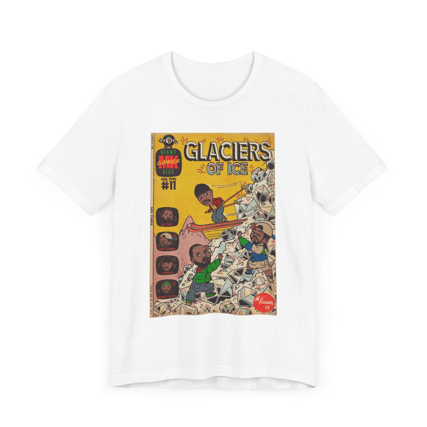 Rae, Ghost, Masta - Glaciers of Ice - Wu - Unisex Jersey Short Sleeve Tee