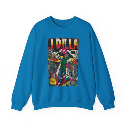 J Dilla - Comic Book Art - Unisex Heavy Blend™ Crewneck Sweatshirt