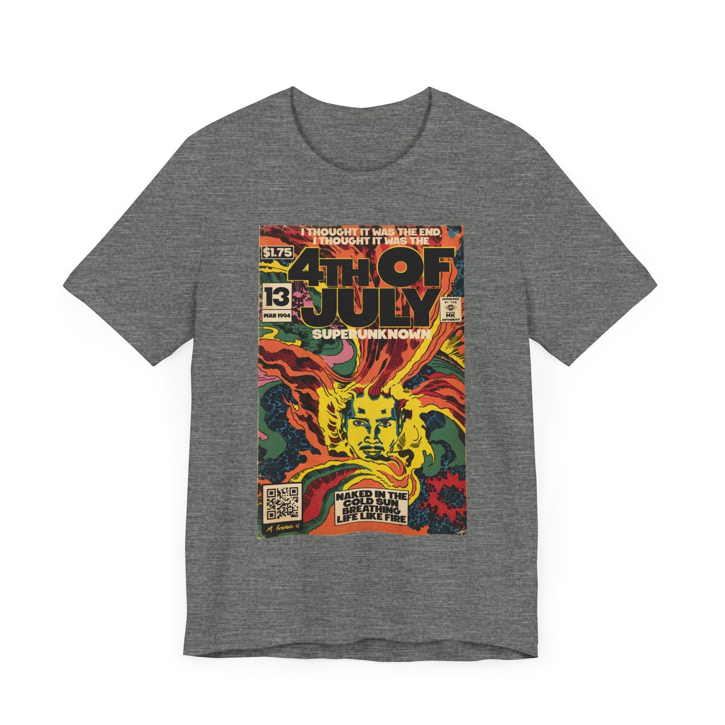 Soundgarden - 4th Of July - Grunge Comic Art - Unisex Jersey Short Sleeve Tee