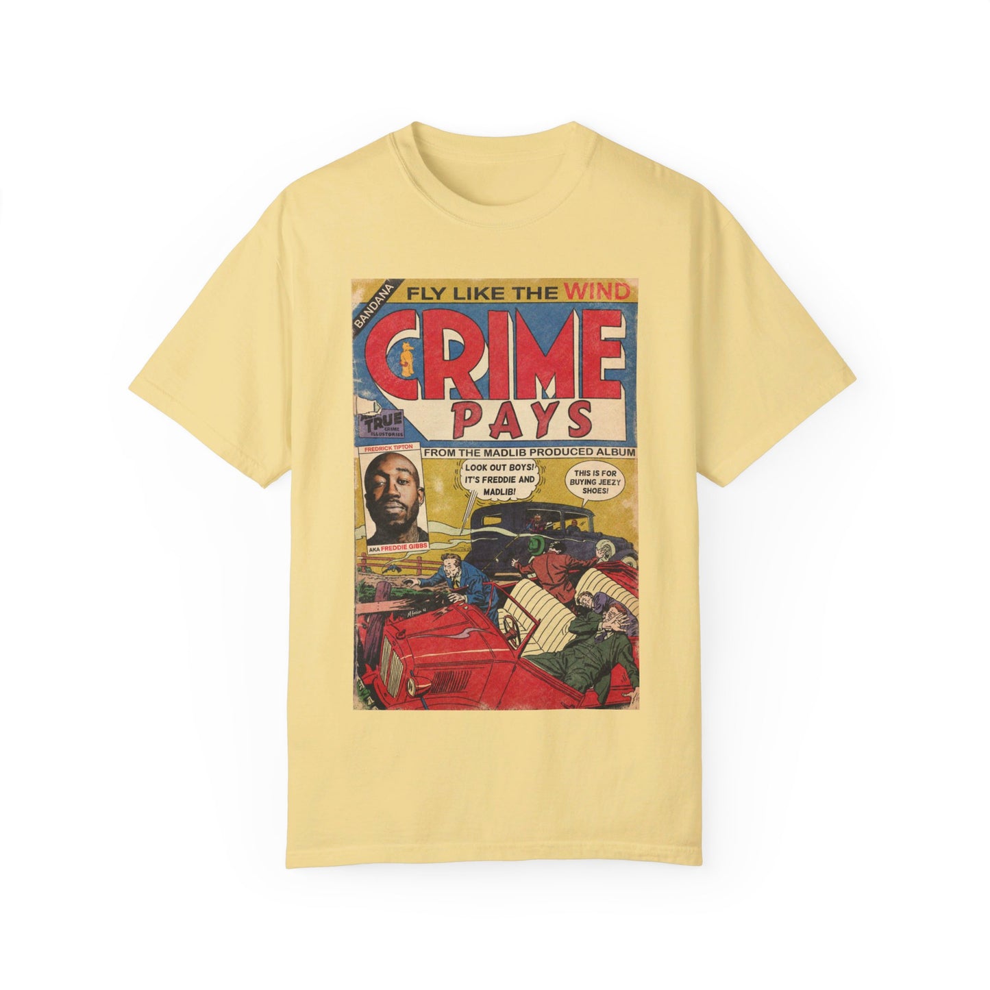 Freddie Gibbs & Madlib - Crime Pays - Unisex Comfort Colors T-shirt