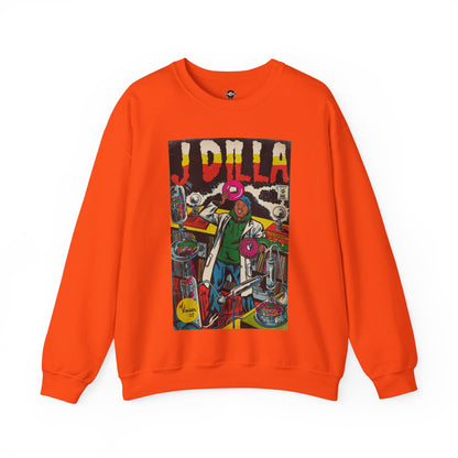 J Dilla - Comic Book Art - Unisex Heavy Blend™ Crewneck Sweatshirt