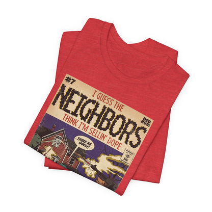 J. Cole - Neighbors - Hip Hop Comics - Unisex Jersey Short Sleeve Tee