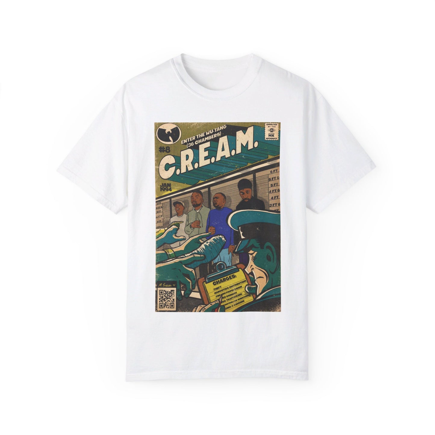 Wu-Tang Clan - C.R.E.A.M - Unisex Comfort Colors T-shirt