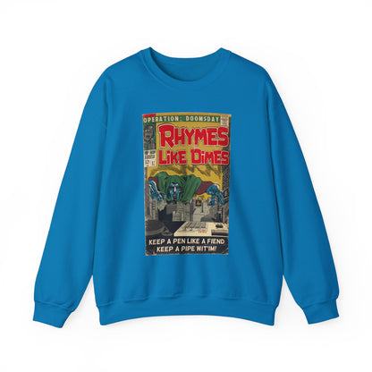 MF DOOM - Rhymes Like Dimes - Unisex Heavy Blend™ Crewneck Sweatshirt