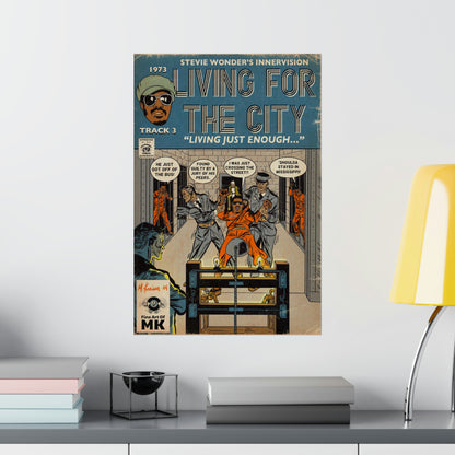 Stevie Wonder - Living For The City - Matte Vertical Posters