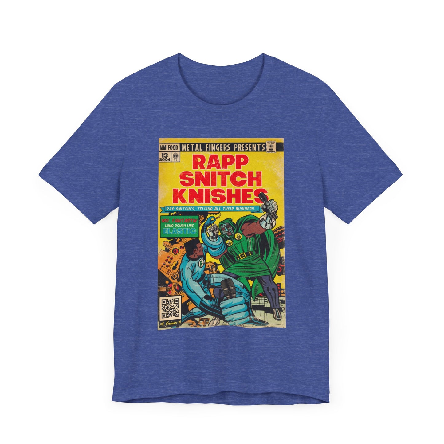 MF DOOM - Rap Snitch Knishes Comic Book Art - Unisex Jersey Short Sleeve Tee