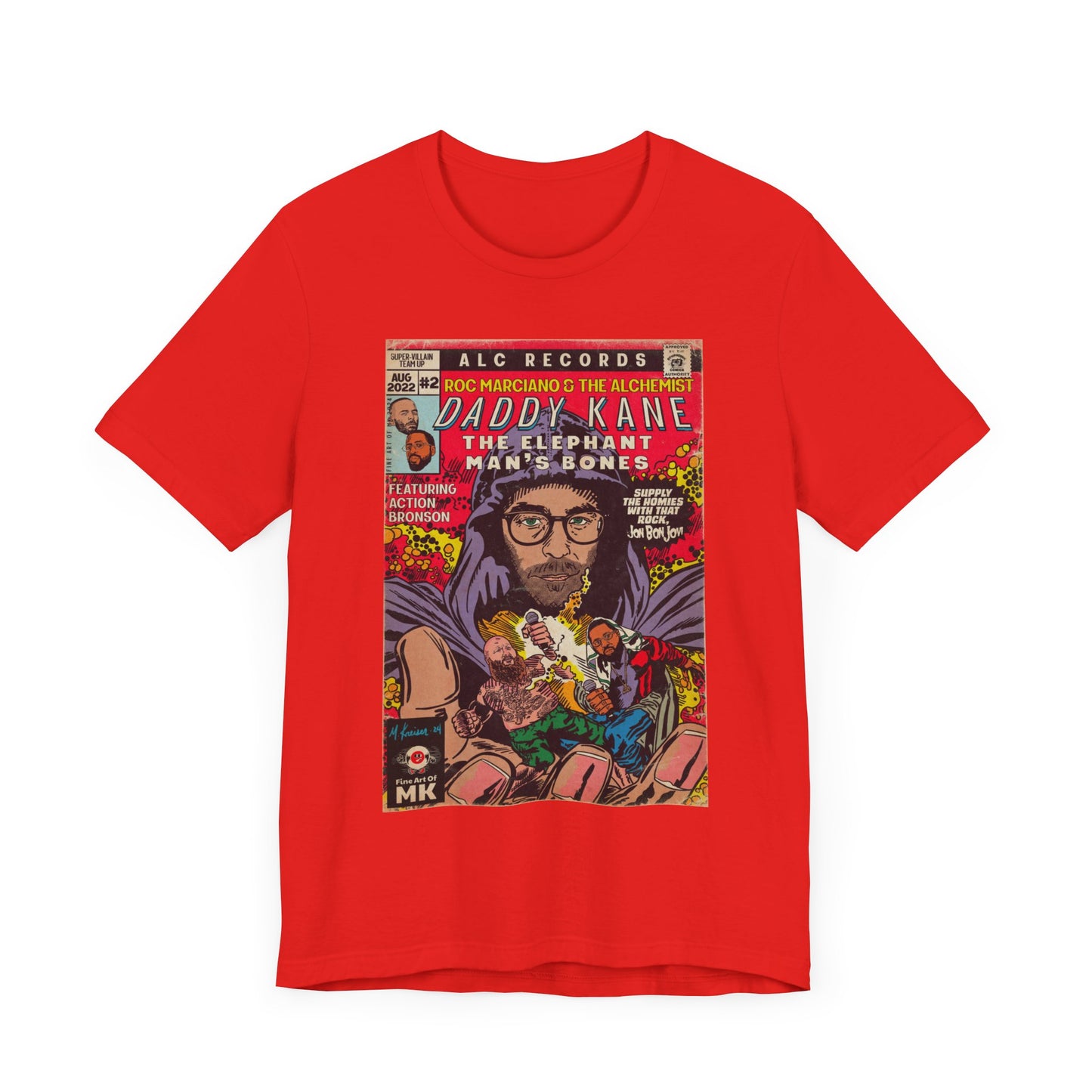 Roc Marciano, Alchemist, Action Bronson - Daddy Kane - Unisex Jersey Short Sleeve Tee