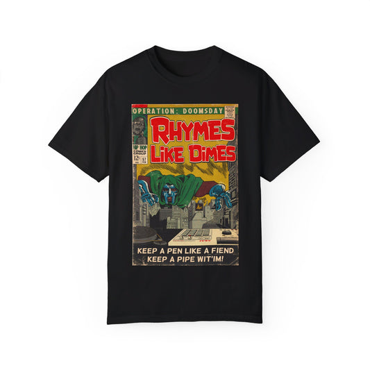 MF DOOM - Rhymes Like Dimes - Unisex Comfort Colors T-shirt