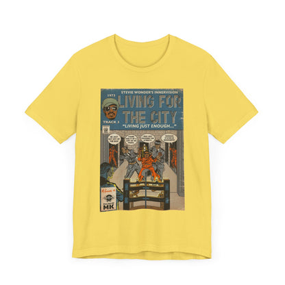 Stevie Wonder - Living For The City - Unisex Jersey Short Sleeve Tee