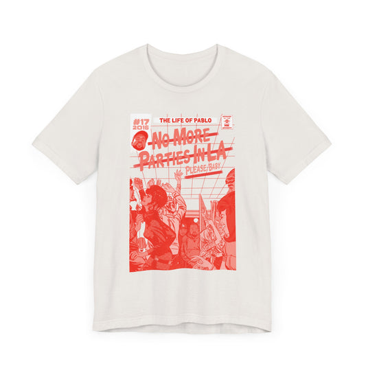 Kanye & Kendrick - No More Parties - RED VARIANT - Unisex Jersey Short Sleeve Tee