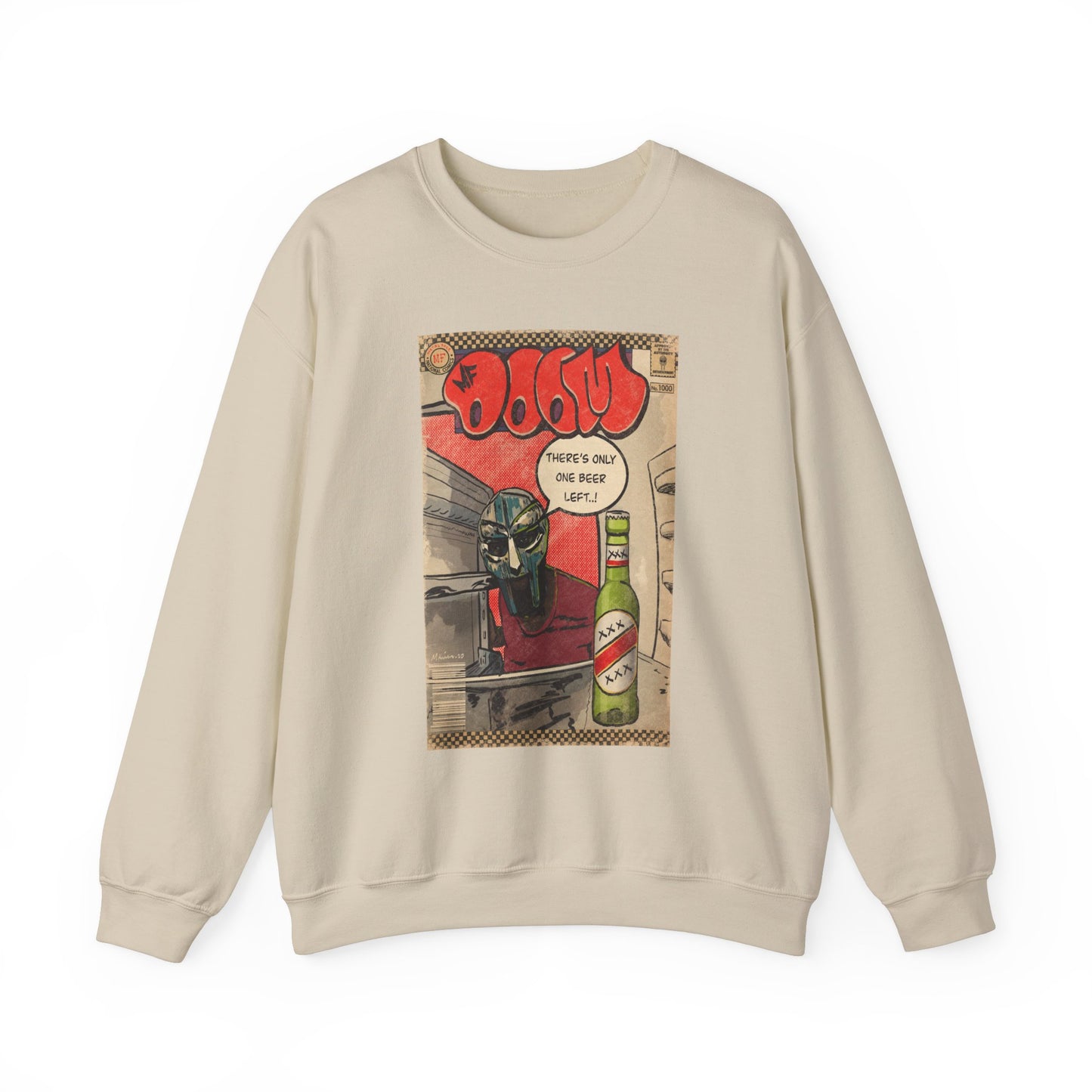 MF DOOM - One Beer - Unisex Heavy Blend™ Crewneck Sweatshirt