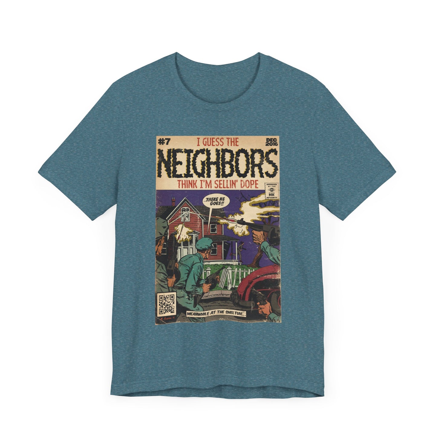 J. Cole - Neighbors - Hip Hop Comics - Unisex Jersey Short Sleeve Tee