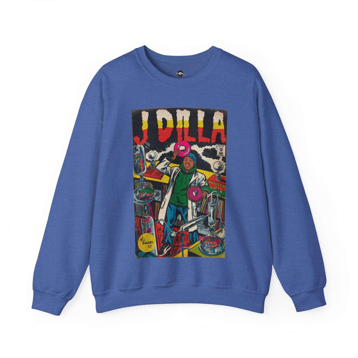 J Dilla - Comic Book Art - Unisex Heavy Blend™ Crewneck Sweatshirt