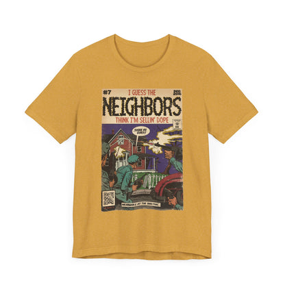 J. Cole - Neighbors - Hip Hop Comics - Unisex Jersey Short Sleeve Tee