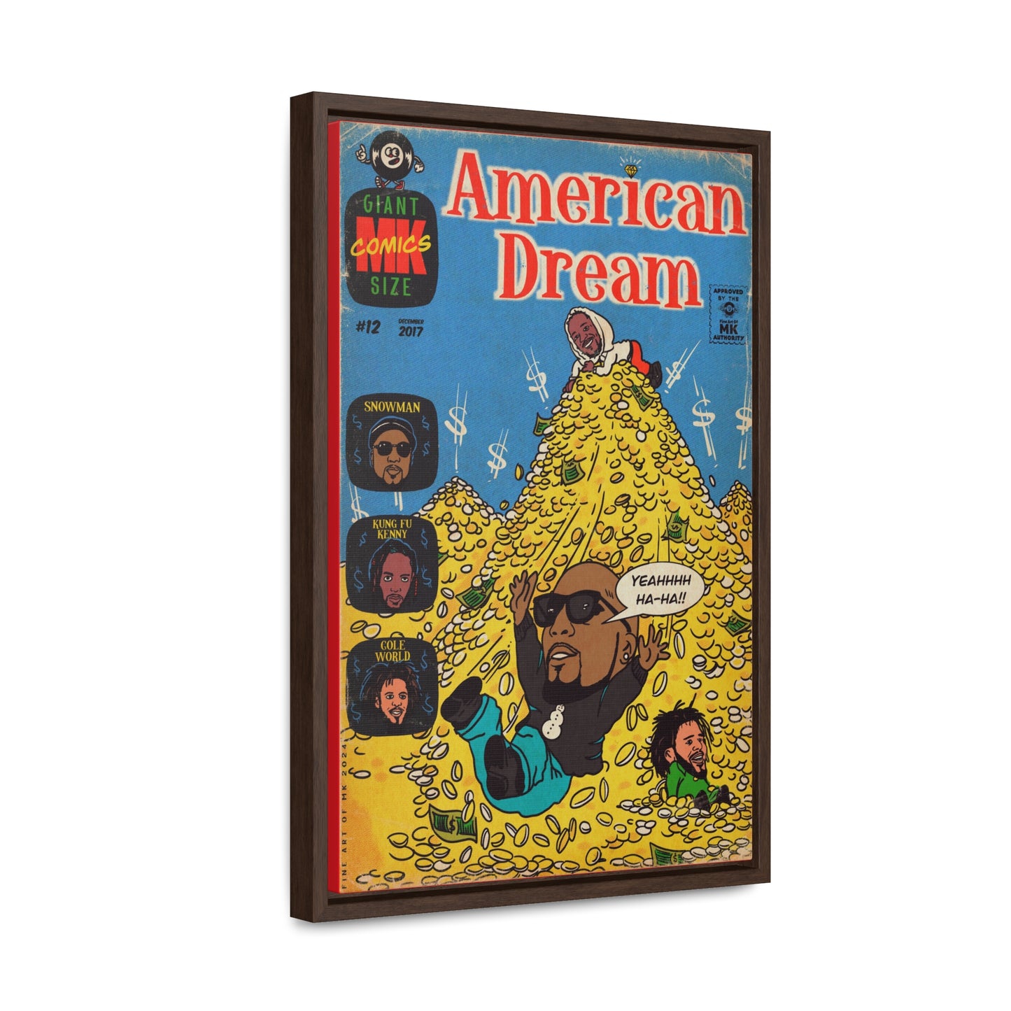 Jeezy, Cole & Kendrick - American Dream - Gallery Canvas Wraps, Vertical Frame