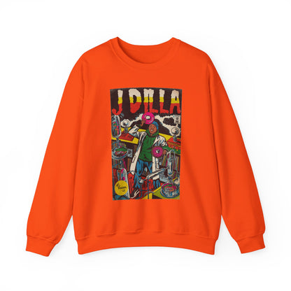 J Dilla - Comic Book Art - Unisex Heavy Blend™ Crewneck Sweatshirt