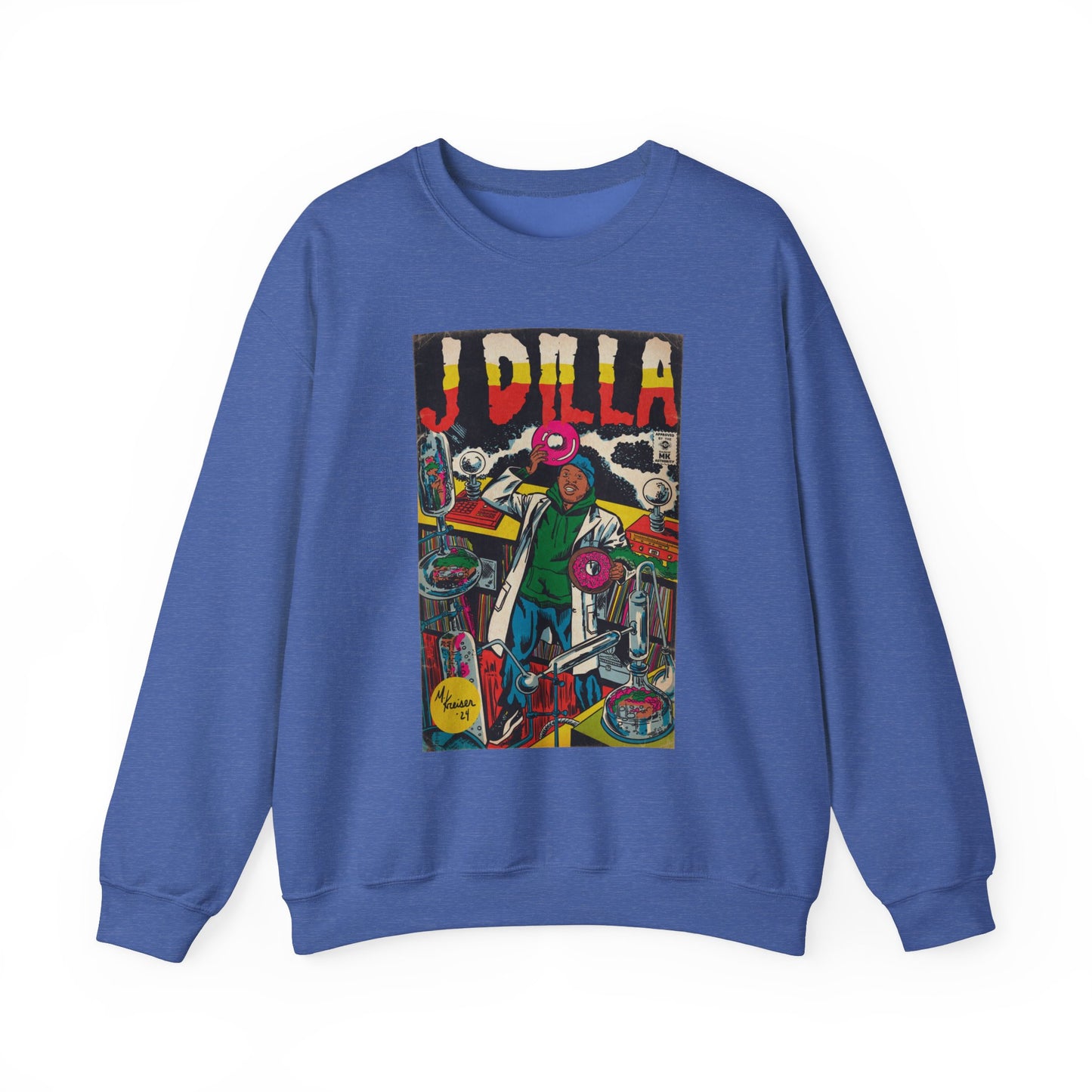 J Dilla - Comic Book Art - Unisex Heavy Blend™ Crewneck Sweatshirt