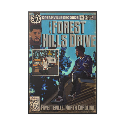 J Cole - 2014 Forest Hills Drive - Gallery Canvas Wraps, Vertical Frame