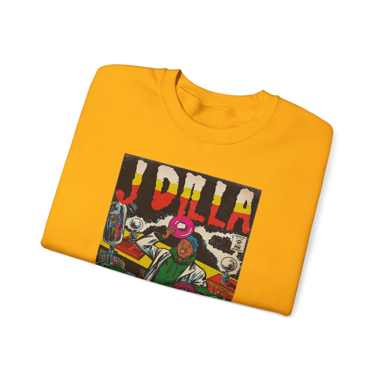 J Dilla - Comic Book Art - Unisex Heavy Blend™ Crewneck Sweatshirt