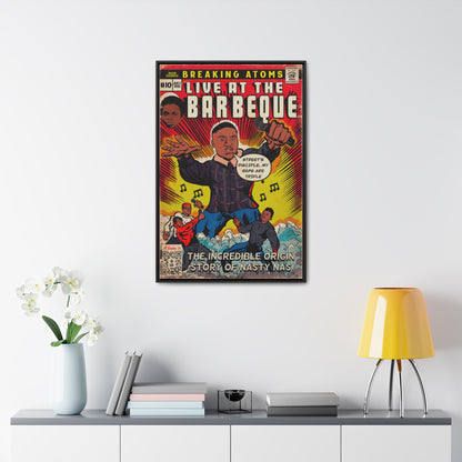 Main Source & Nas - Live at the Barbeque - Gallery Canvas Wraps, Vertical Frame