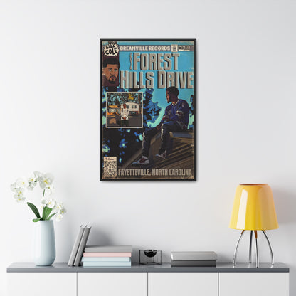 J Cole - 2014 Forest Hills Drive - Gallery Canvas Wraps, Vertical Frame