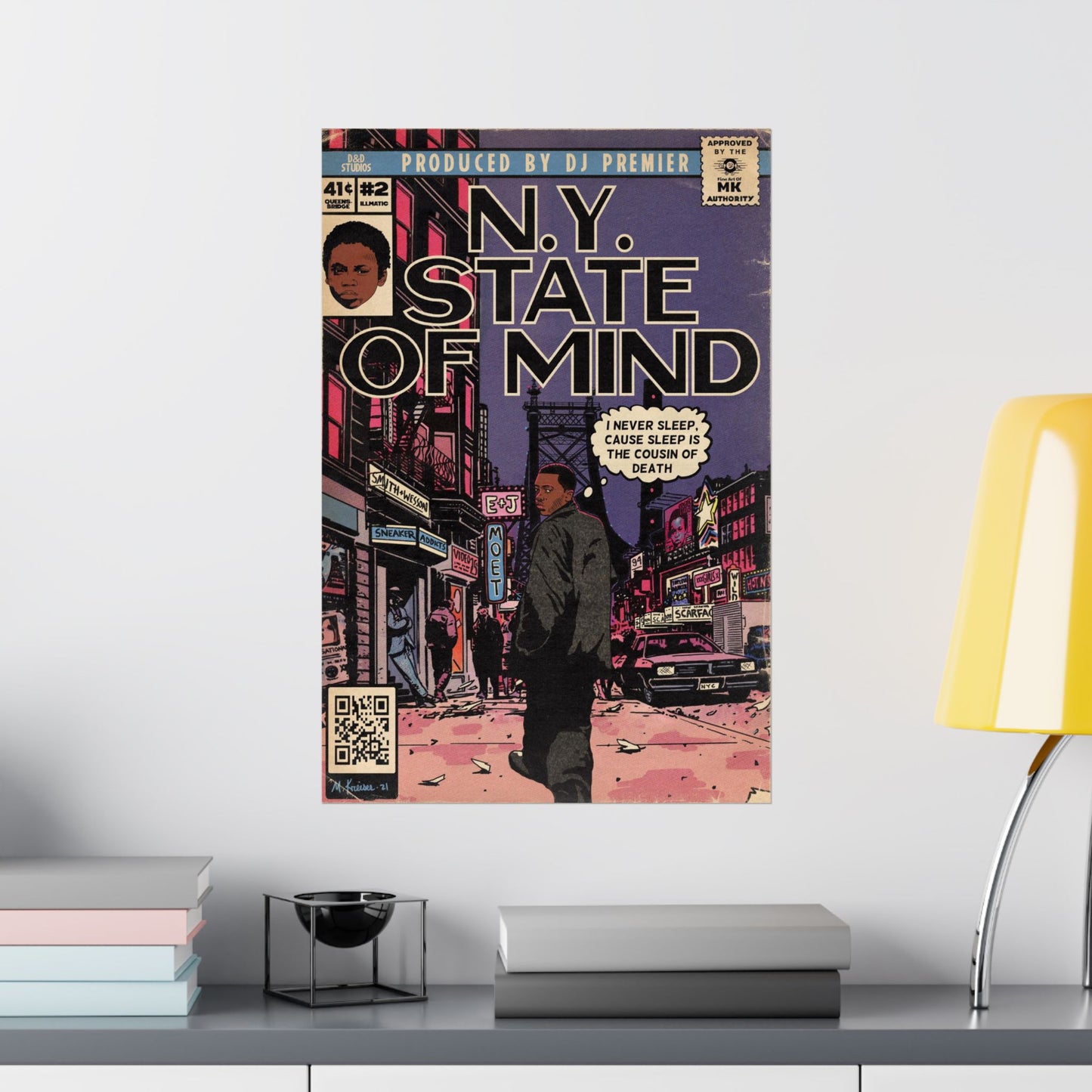 Nas - NY State Of Mind - Vertical Matte Poster