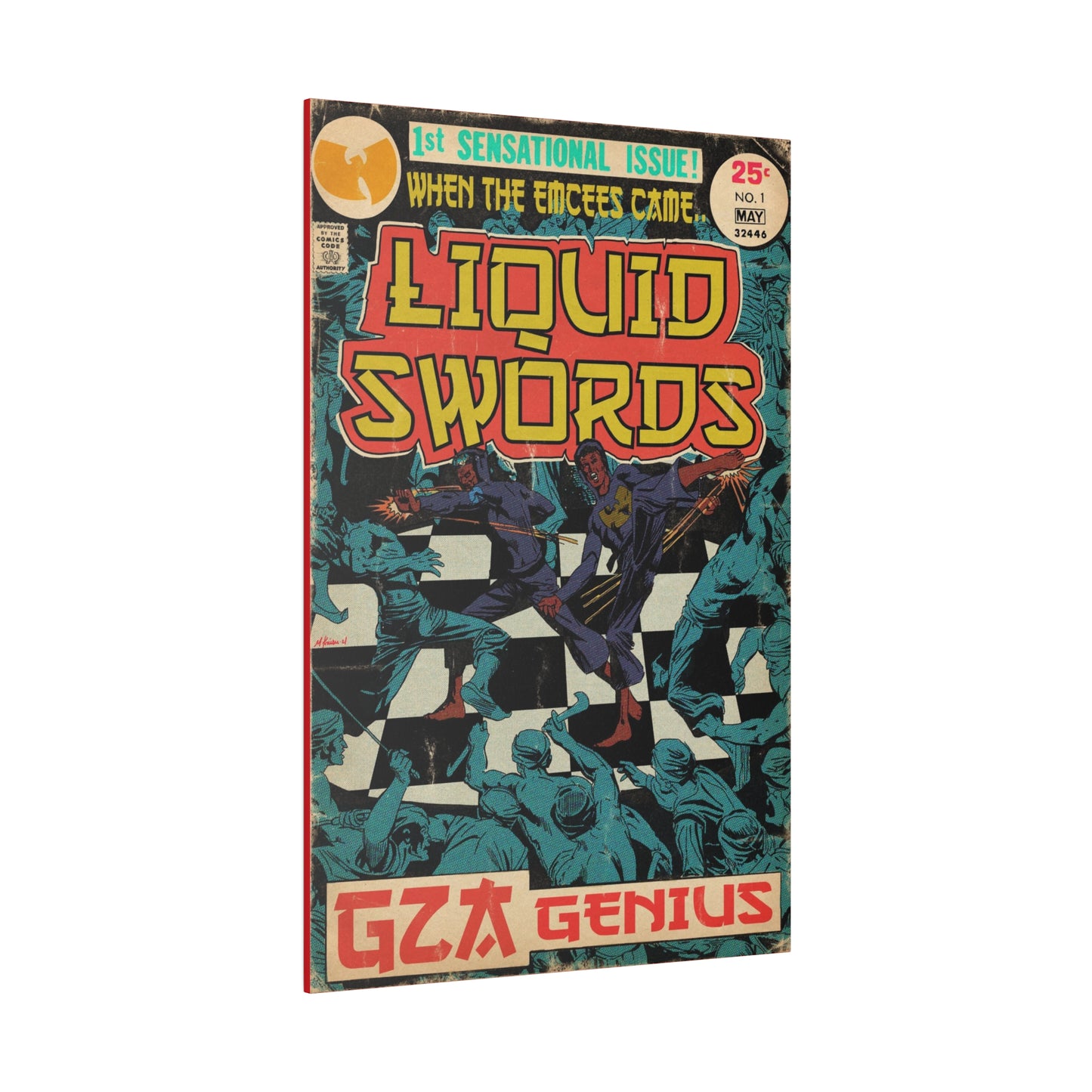 GZA/Genius - Liquid Swords - Matte Canvas, Stretched