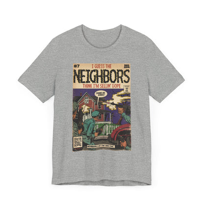 J. Cole - Neighbors - Hip Hop Comics - Unisex Jersey Short Sleeve Tee