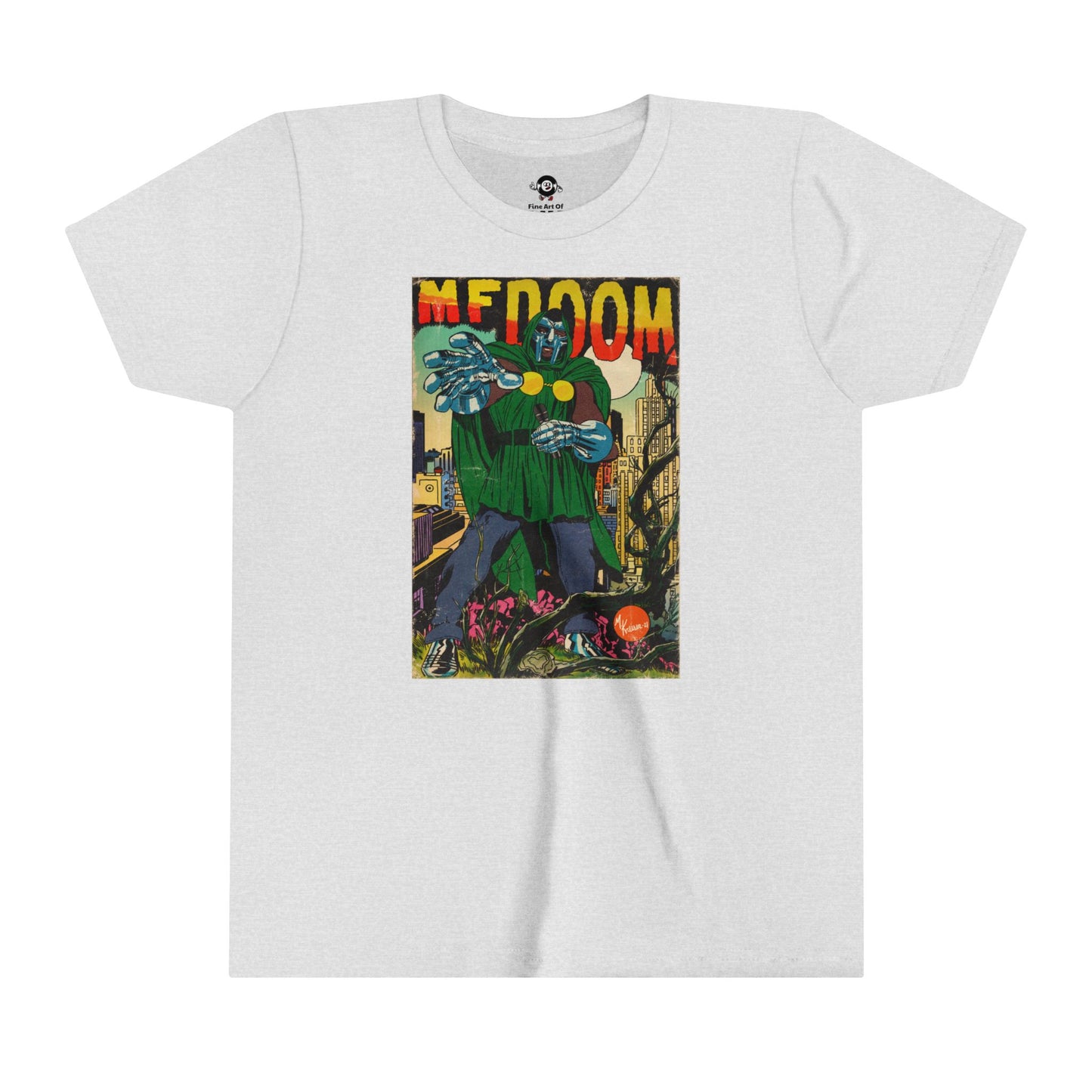 KIDS - MF DOOM - Comic Book Art - Youth Short Sleeve Tee