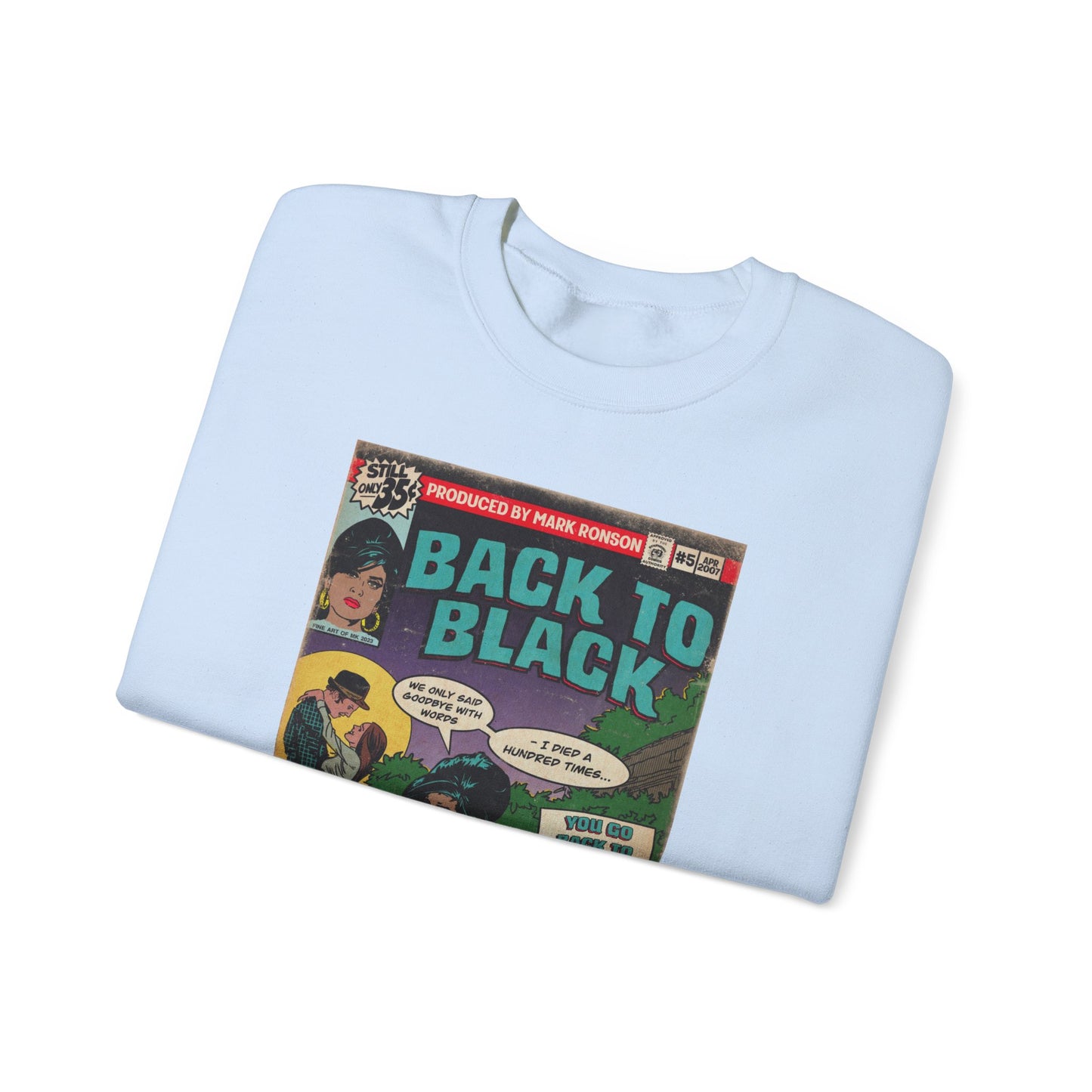 Amy Winehouse - Back to Black - Unisex Heavy Blend™ Crewneck Sweatshirt