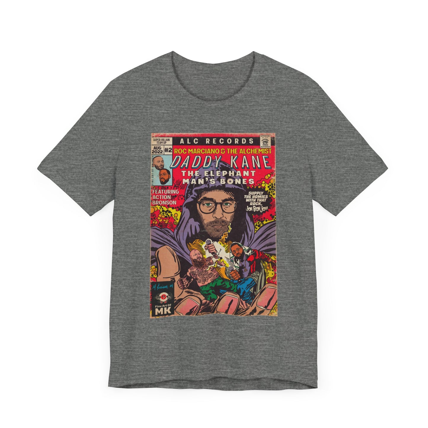 Roc Marciano, Alchemist, Action Bronson - Daddy Kane - Unisex Jersey Short Sleeve Tee