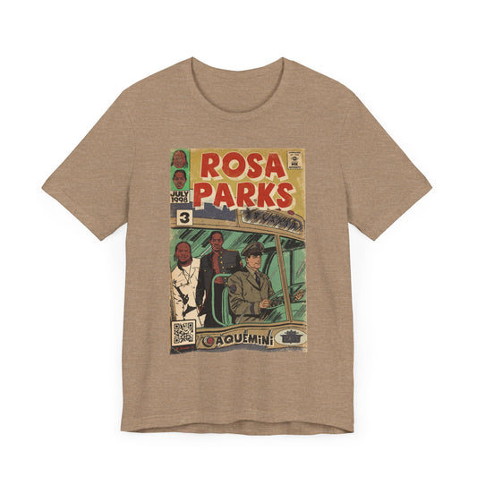 OutKast - Rosa Parks Hip Hop Comic Art - Unisex Jersey Short Sleeve Tee