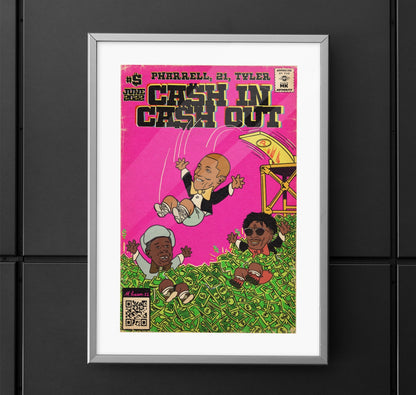 Pharrell, 21 Savage & Tyler - Cash In Cash Out - Vertical Matte Poster